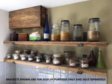 RUSTIC Waxed Scaffold Boards - Rustic Shelves - 17 SIZES - Industrial wood shelf