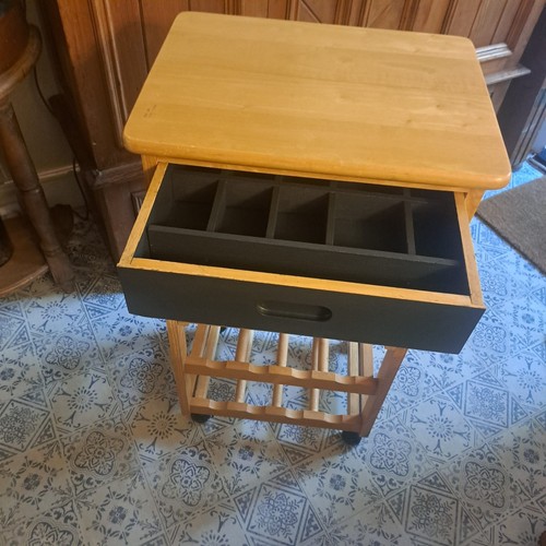 Butchers block trolley - block, with