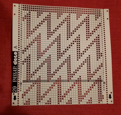 Passap pfaff punchcard - a, punchcard/