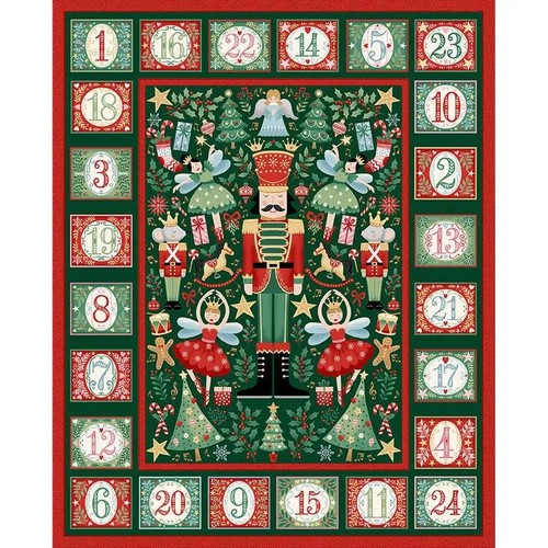 Nutcracker green calendar - nutcracker,