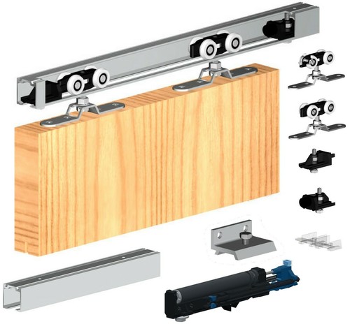 Sliding door track gear - door, system