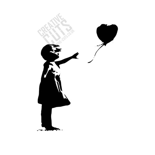 Banksy girl with balloon - banksy,