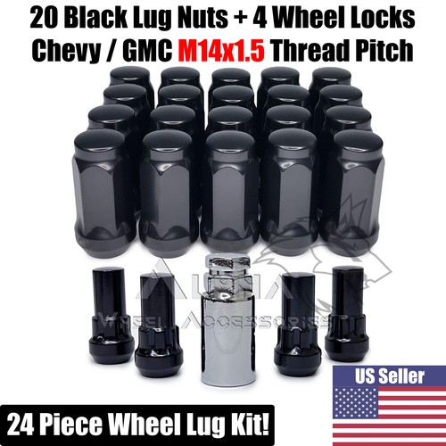 Black acorn lug nuts 4 - lug,