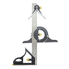 12" Combination Square Engineers Metal Angle Finder Protractor Ruler Level