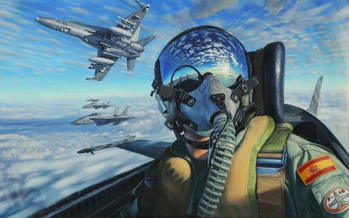 Jet fighter pilot military - jet,