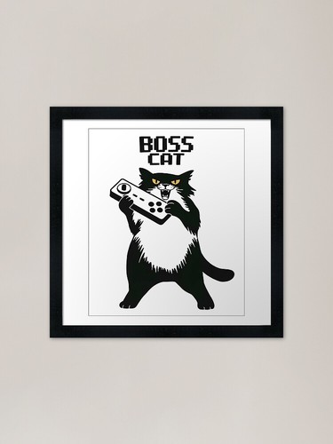Boss cat final level framed - final,