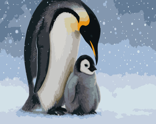 Stunning penguin chick paint - stunning, &