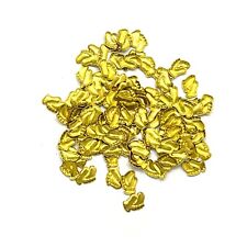 100 X Gold Baby Feet Charms Toppers Embellishments Card Craft Metal