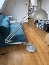 Oversize anglepoise floor lamp - stone coloured