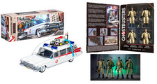 Ghostbusters Plasma Series Action Figure 4-Pack 40th Anniversary 10 cm & Ecto-1 