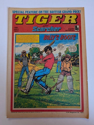 Tiger and scorcher comic - tiger,