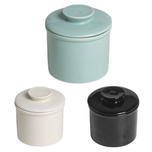 Ceramic butter crock with - ceramic, lid