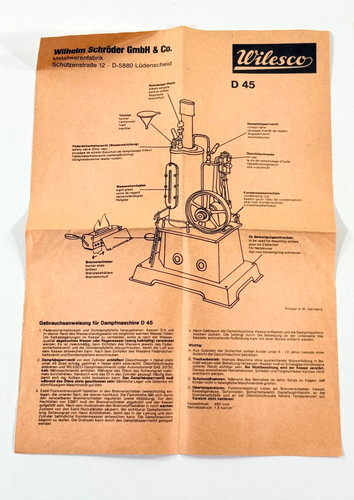 Vtg wilesco d45 west - wilesco,