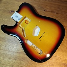 Used 2020s Tele Telecaster Style Guitar Body LEFT HANDED Poplar Sunburst #21
