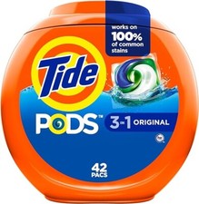 Tide 3-in-1 PODS Laundry Detergent Original Scent | 42 Capsules