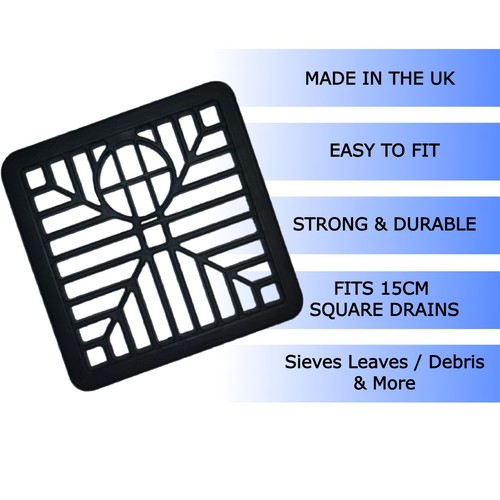 Drain cover square 150mm - drain,