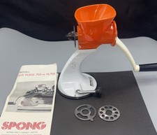 Vintage Retro 1970s Spong Mincer No. 705 Orange & White in VGC