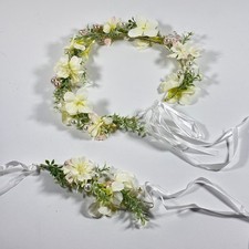 Yellow flower crown wedding - yellow,