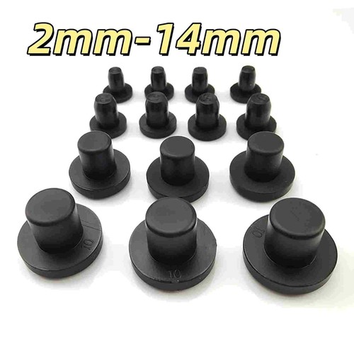 2mm 14mm black hole - black, plug