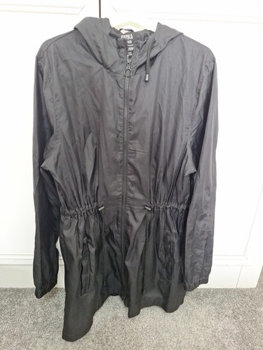 Black lightweight parka jacket - lightweight,