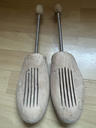 Vintage natural wood shoe - vintage,