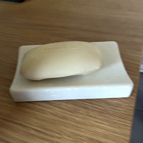 White corian soap - white,