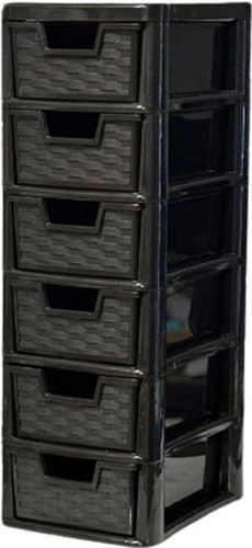Tier storage drawer rattan - 6,