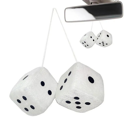 New plush fuzzy dice car - plush,