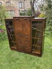 Antique Walnut Art Deco China