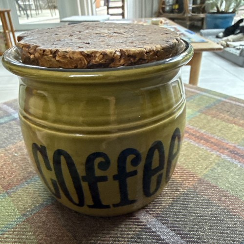 Green coffee jar - coffee, storage
