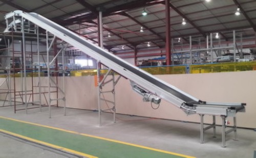 Mezzanine floor conveyor - floor,