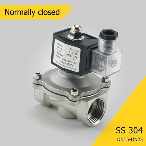 Stainless steel solenoid valve - solenoid,
