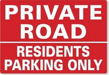 METAL SIGN Private road