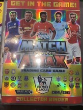 Premier League 2015/16 Match Attax Topps Full Binder over 300 Cards!