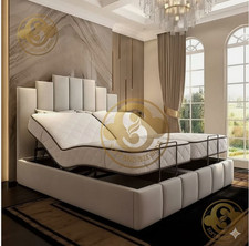 Art Deco Electric Adjustable Bed Frame + Mattress & Headboard | Mobility / UK