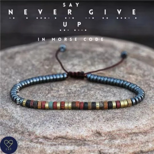 Morse code never - code,