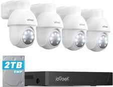 ieGeek 5MP PTZ PoE Security CCTV Camera, Wired Home IP Camera Automatic Tracking