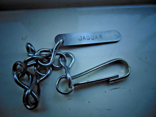 Jaguar keyring dog tag clip - keyring,