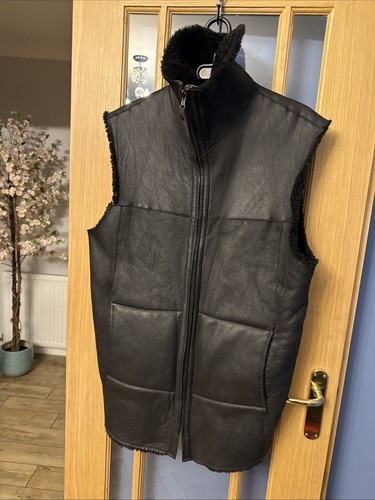 Monari sheepskin gilet 40 - sheepskin,