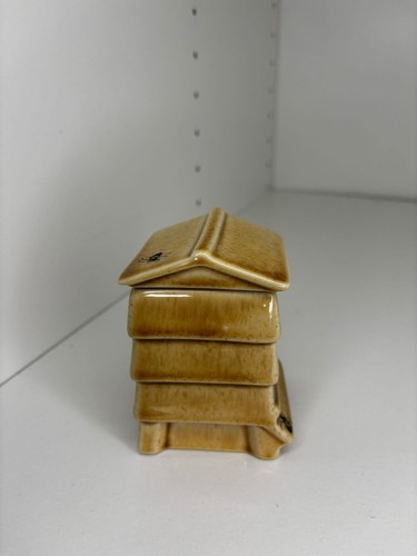 Ceramic beehive honey pot - honey,