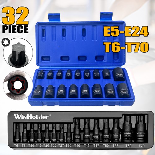 32pcs torx star socket - torx,