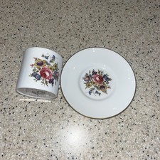 Vintage Royal Worcester Bournemouth Coffee Cup & Saucer - small - perfect cond