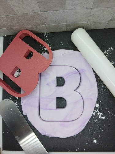 Alphabet letter cookie cutter - letter,