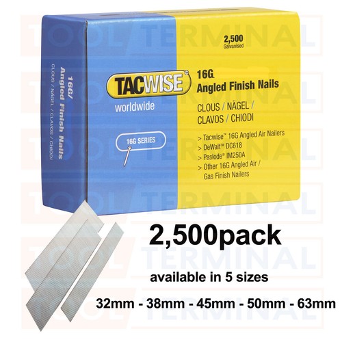 Tacwise 16g gauge angled - angled, brad