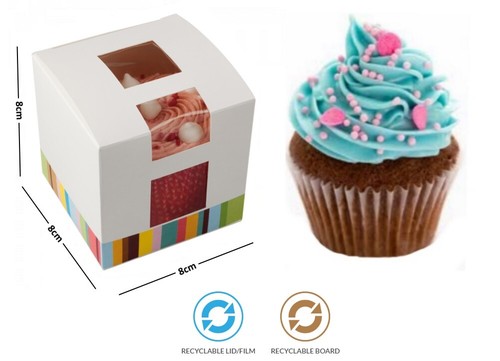 Single cupcake boxes bakery - cupcake,