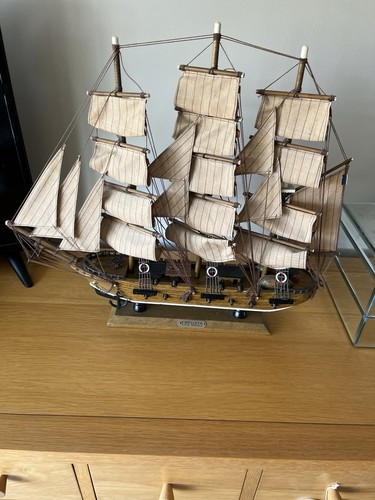 Handcrafted wooden model ship - handcrafted,