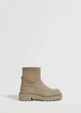 Mango Cream Ankle Boots