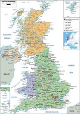 UK Map of England, Wales