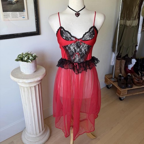 True vintage lingerie dress - vintage,