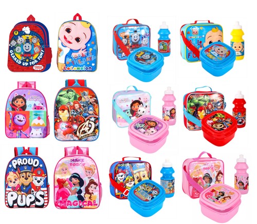 Kids character 3pcs lunch - kids, bag
